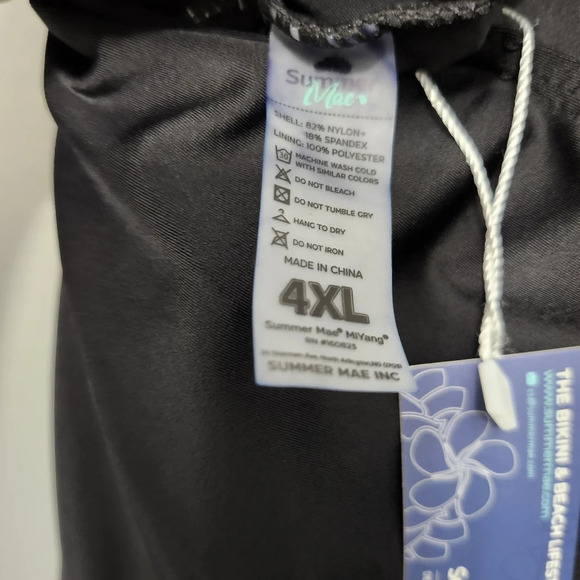 Summer Mae women's one piece swim suit size 4XL black new with tags - Picture 8 of 8